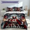 3pcs Custom Name Knights Templar Set,Includes 1 Duvet Cover and 2 Pillowcases,All-season Bedroom Decor