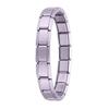 New Solid Color Women Men Jewelry DIY 9MM Width Italian Elastic Charm Bracelet Solid Color Stainless Steel Fashion Bangle