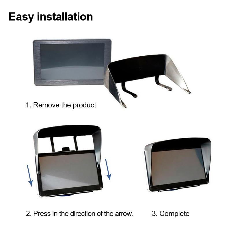 5/7 Inch Sun Shade Visor For Car Gps Navigator Lcd Monitor Shield Universal Auto Gps Cover Blind Automotive Interior Supplies