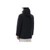 Anta Solid Color Hooded Zip-Up Logo Stand Collar Down Jacket Men Outerwear Black 152247946-2