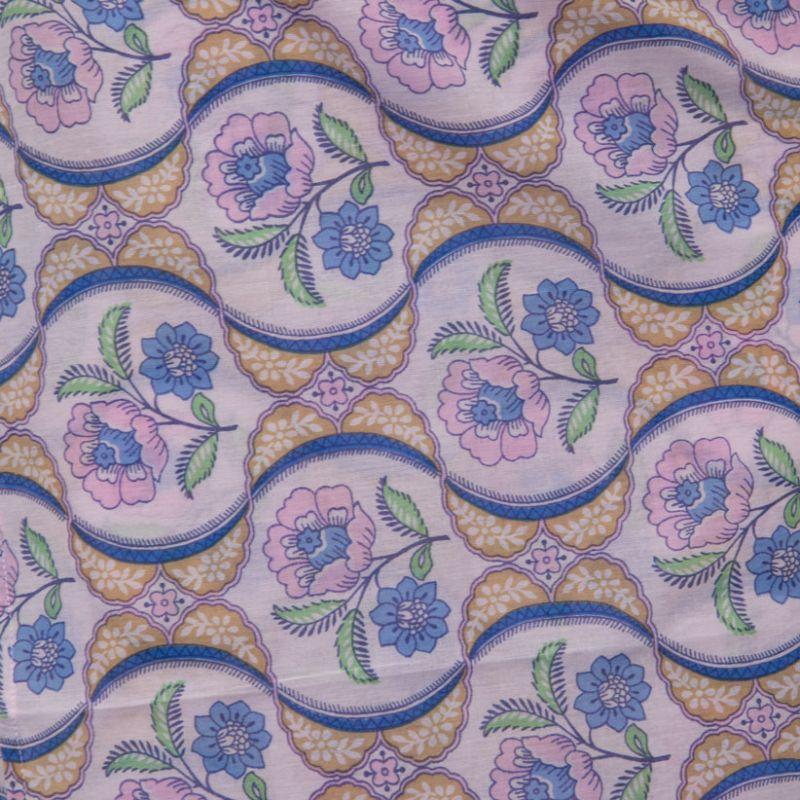 Pareo Tanissa Pale Pink with Flowers Woman ANTIK BATIK