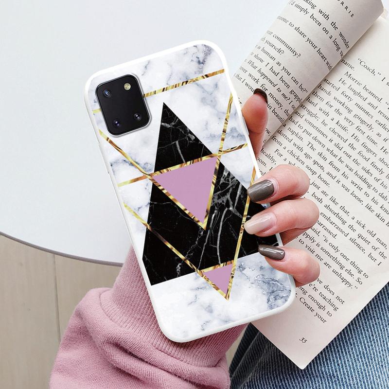 Custodia per Telefono con Motivo Marmo per Samsung Galaxy Note 10 Lite Cover Protettiva Morbida Funda per Samsung Note 10 Note10 Lite Coque