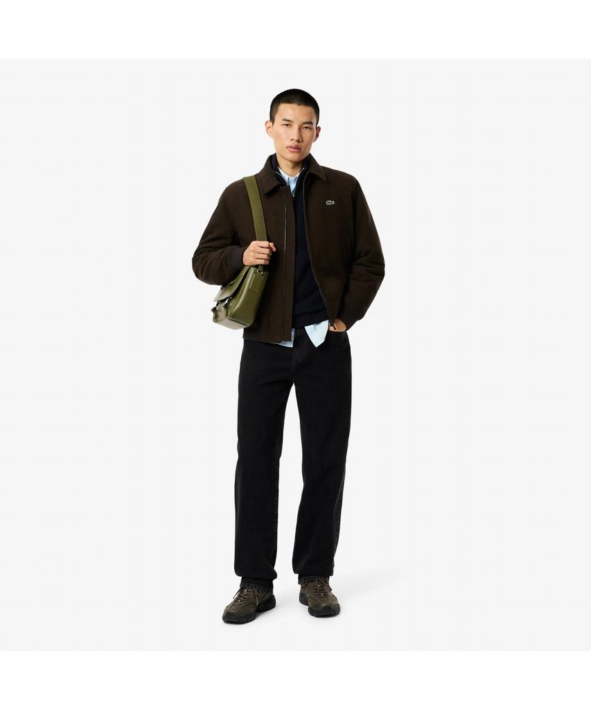 LACOSTE Men'S Wheat Wool Half-Zip Sweater Ah3052-55N 166