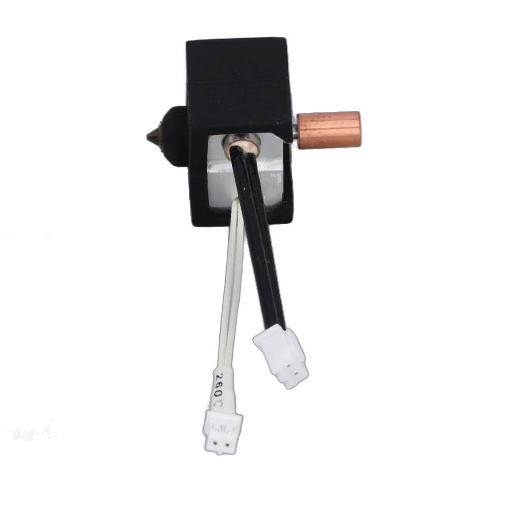 Extruder Heater Block Titanium Alloy Copper Throat Hardened Steel Nozzle High Precise Thermistor for