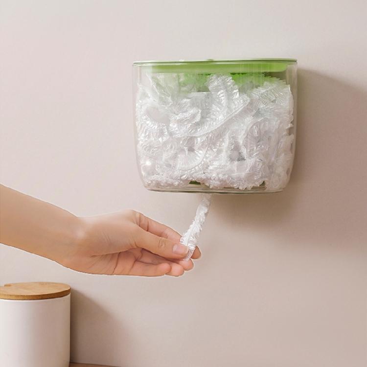 Clear Disposable Food Cover Storage Box Freshes Keeping Bag Organizer Wall-mounted Kitchen Plastic Wrap Container Gifts