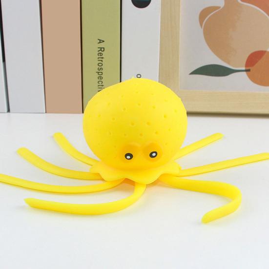 Squeeze Toy Whale Shape Slow Rebound Decompression Toy Bright Color Stress Relief Ball Desktop Ornament
