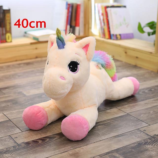 Milzīgs izmērs 110/60cm Kawaii vienradža plīša