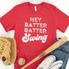 Baseball Fan T Shirt For Mom Hey Batter Distressed Game Day Season Mothers