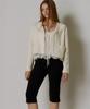 GANISONG Pearl Drop Tweed Jacket_Ivory