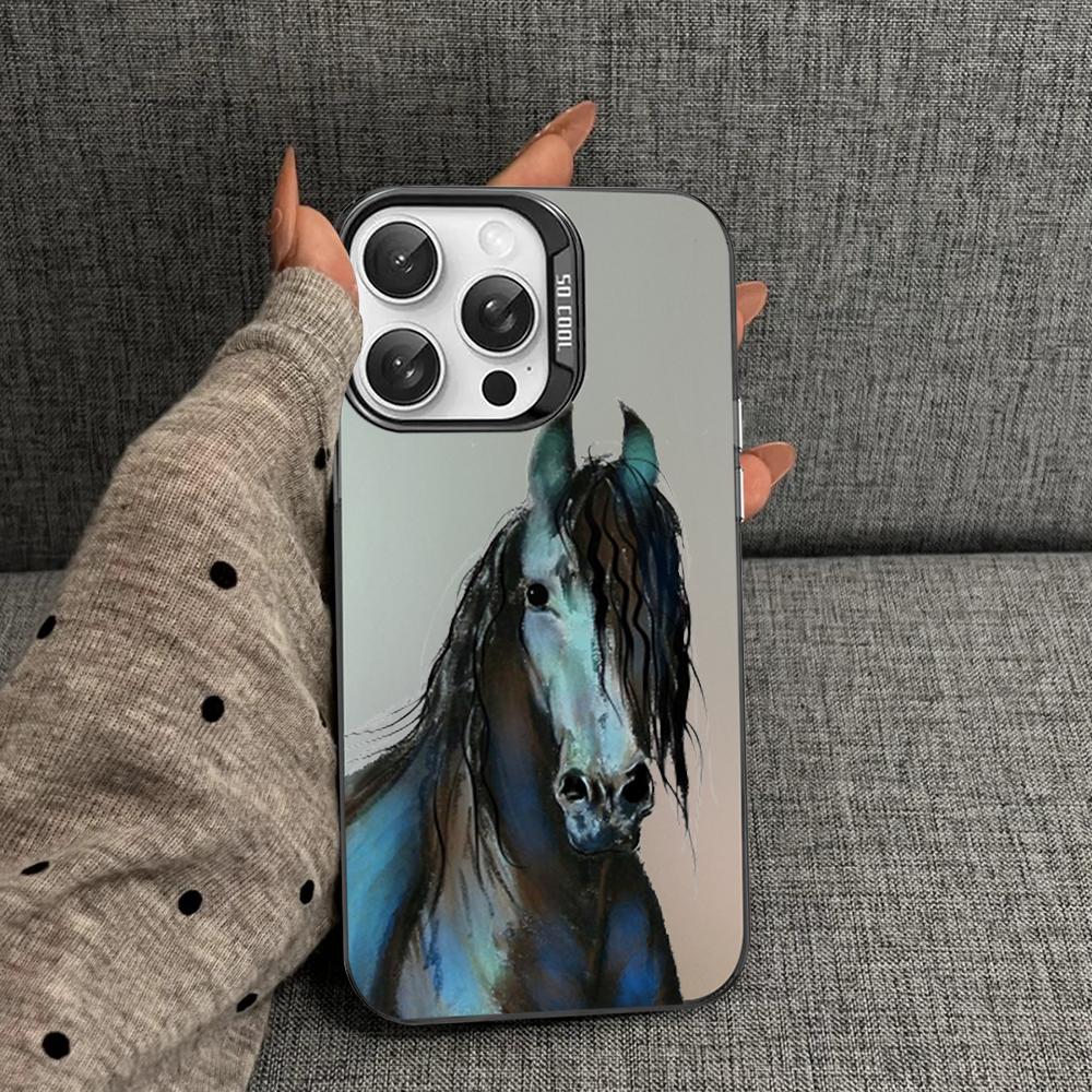 Frederik The Great beauty horse Phone Case For iPhone 16 15 14 13 12 11 Pro Max X XR XSMAX 8 7 Plus Matte Shockproof Back Cover