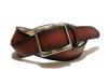 [TOCHIGI LEATHER] Tochigi Leather Belt, Tochigi Leather Belt, Slider Buckle, Men's Casual, Gradient Design, High-Quality Natural Leather, Vegetable-Ta