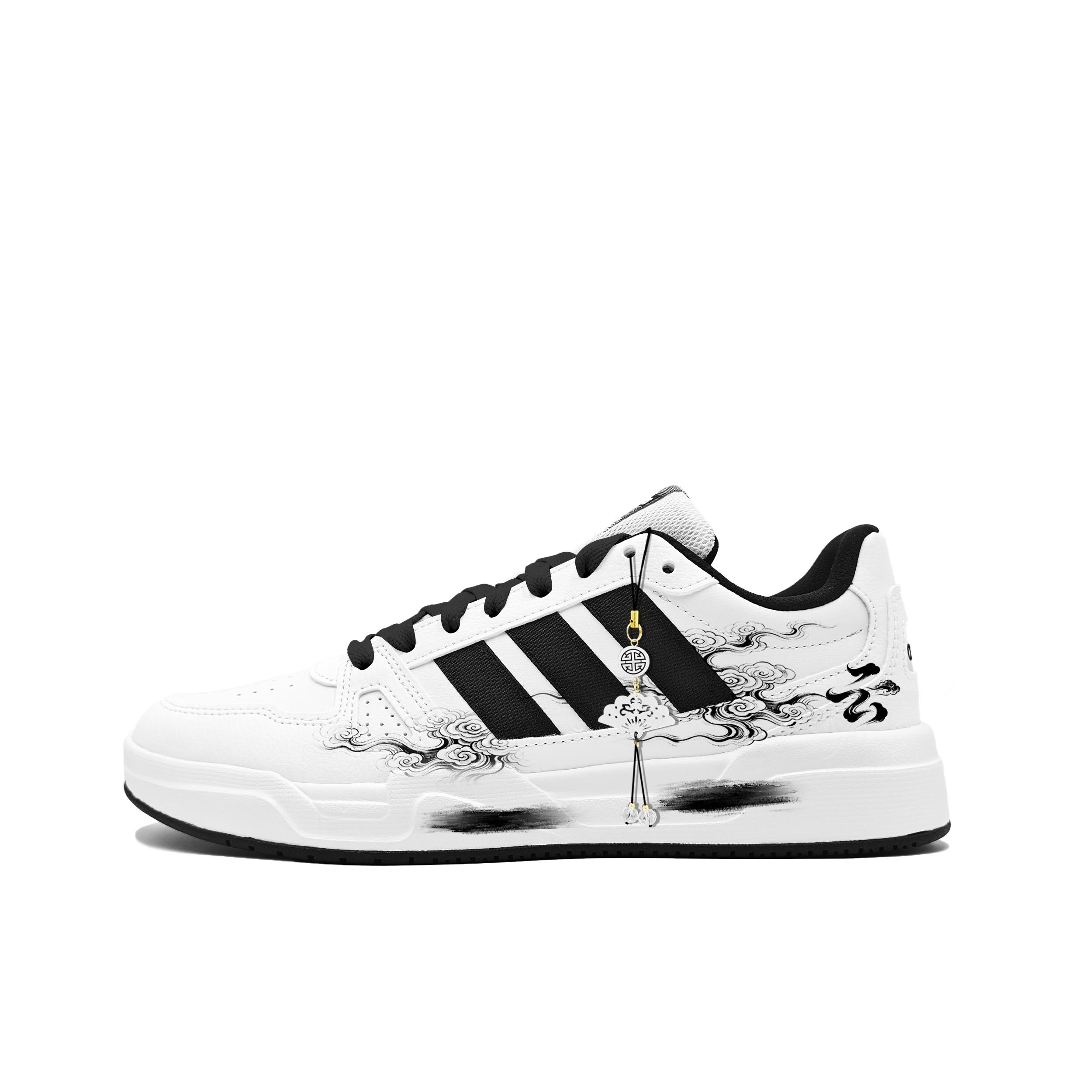 

Adidas LITE BALLER Return To The Clouds To Understand Low top Skateboard Shoes Men s Black White JR5231(Team-831) 39⅓