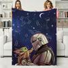 3D The Adorable Yoda Cute Movie Flannel Blanket Soft Throw Blanket Art for Home Decor Bedroom Bed Sofa Picnic Cover Kids Gifts