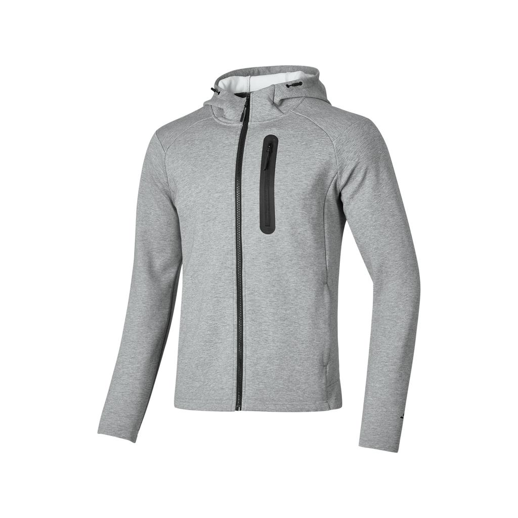 Skechers Simple Logo Comfortable Fashion Hoodie Jacket Men jackets Gray P424M169-02H3