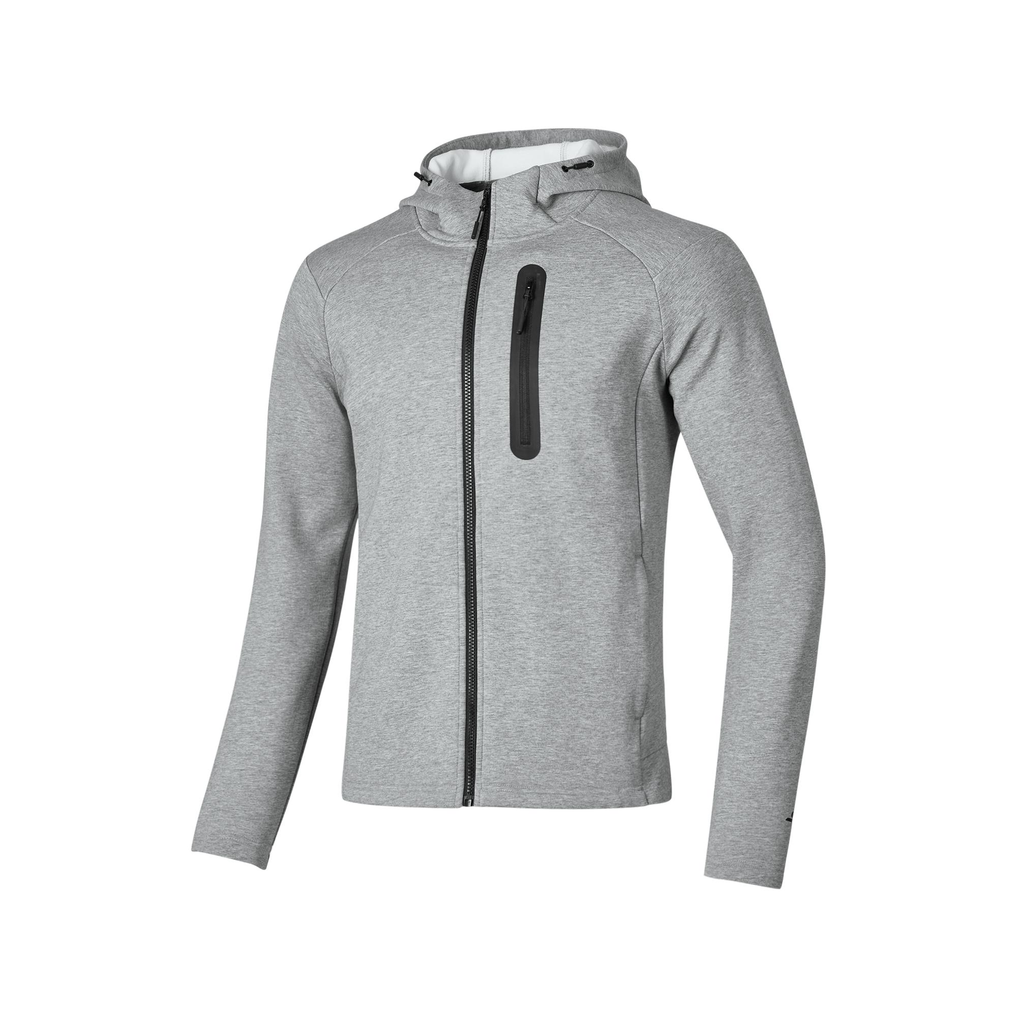 Skechers Simple Logo Comfortable Fashion Hoodie Jacket Men jackets Gray P424M169-02H3 S