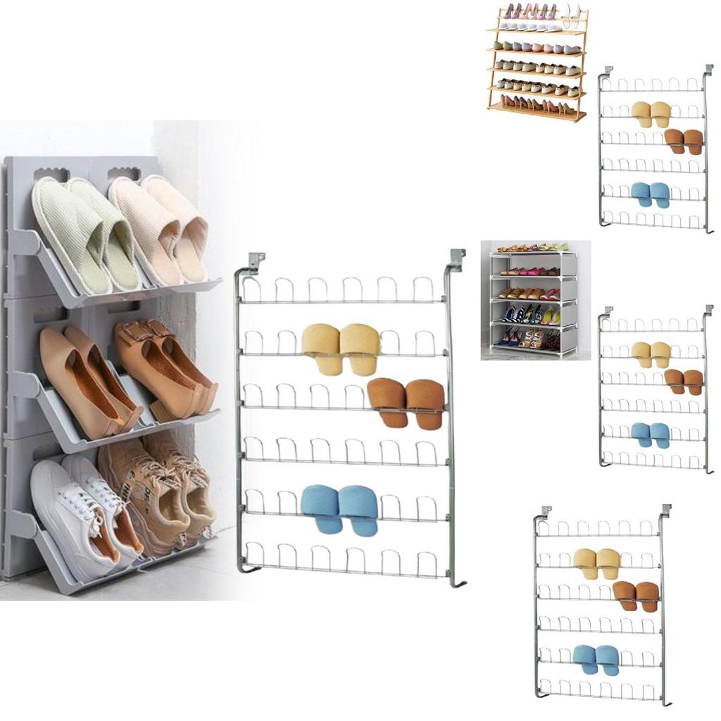 Multilayer Metal Shoe Cabinet For Indoor Storage And Space Optimization In Living Spaces