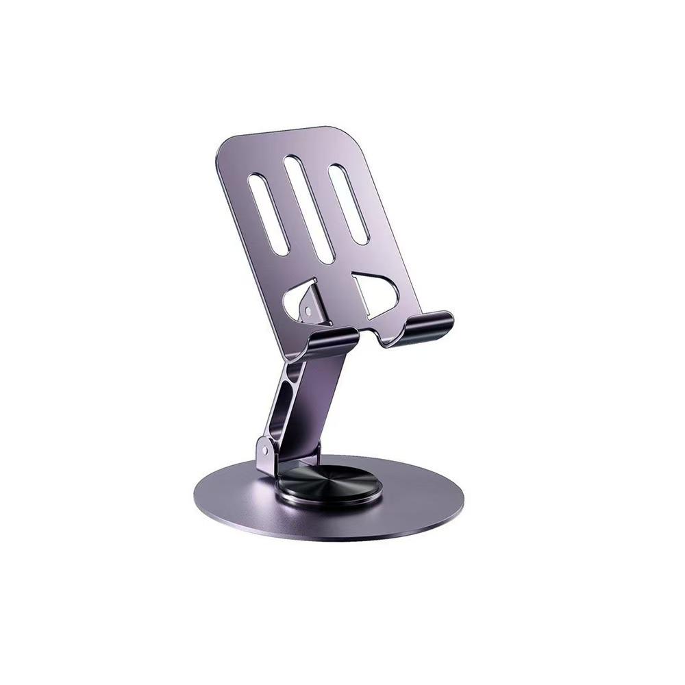 360° Rotatable Metal Phone Stand Foldable Desktop Phone Holder For iPhone Samsung Xiaomi Tablet Adjustable Anti-Slip Stable