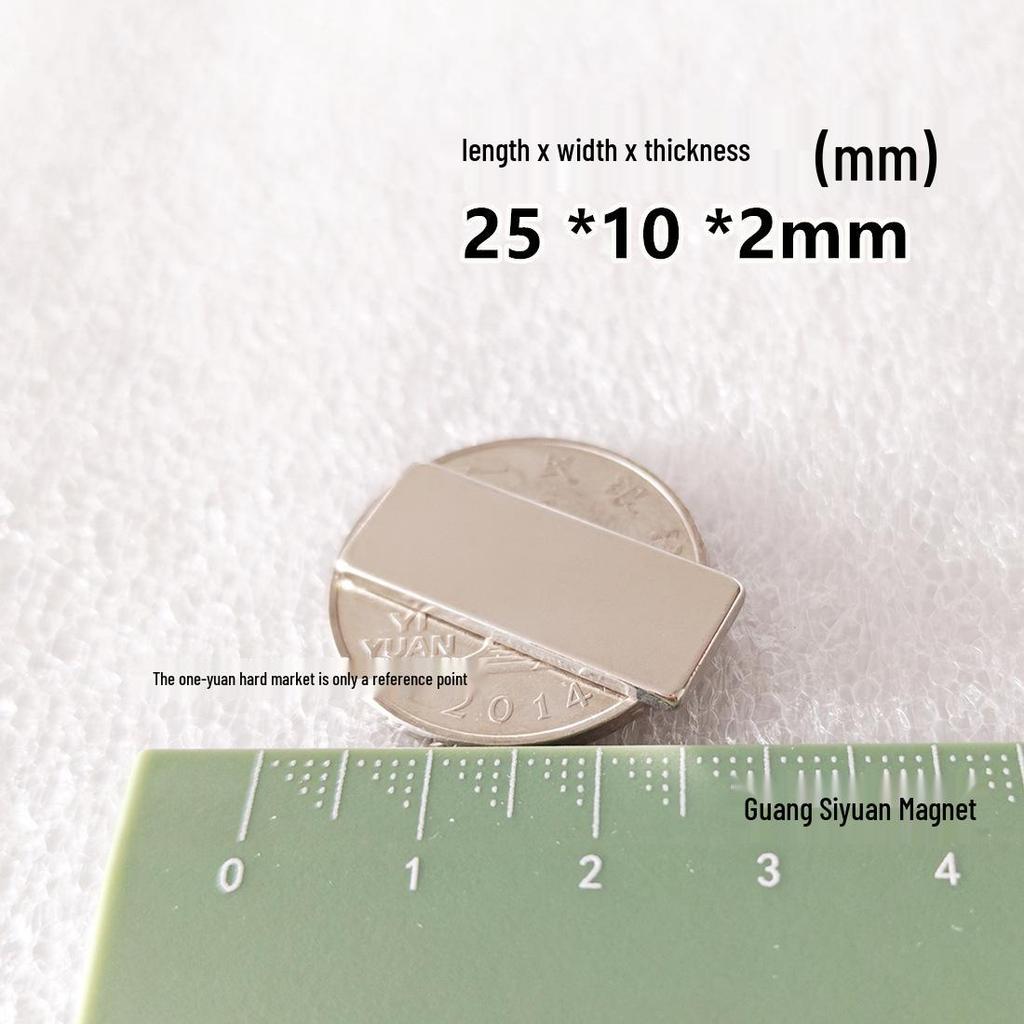 N52 Super Strong Neodymium Iron Boron Magnet, Rectangular 25x30x100mm, Permanent Magnetic Steel Sheet.