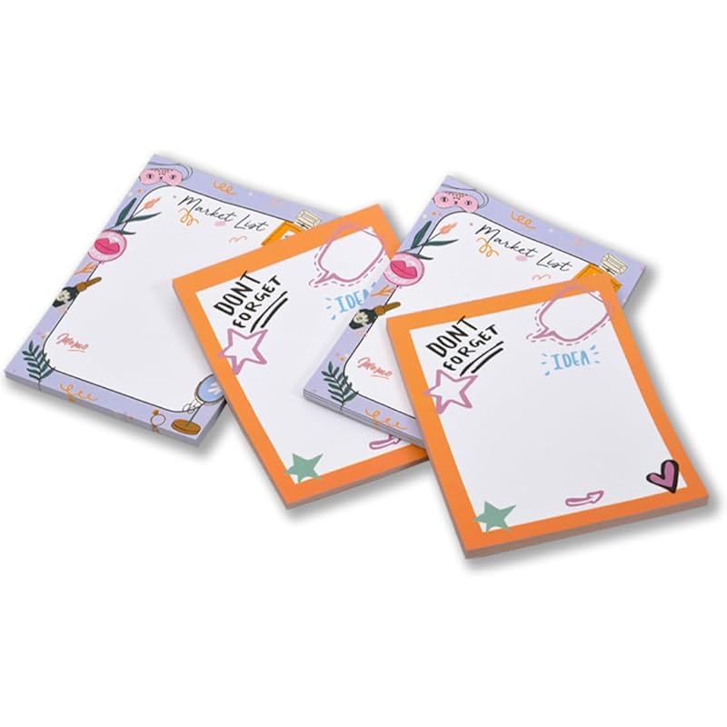 COI To Do List Notepad, Notes, to-Dos, to-Buy, Priorities Memo Pad for Shopping Lists, Reminders and Appointments Set of