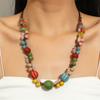 Fashionable Beads Necklace Handmade Necklace Colorful Beads Delicate Neck Chain Suitable for Fashion Lover Present