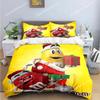 Fashion M&M Chocolate Bean Printed Bedding Sets Exquisite Bed Supplies Set Duvet Cover Bed Comforter Set Bedding Set Luxury Gift