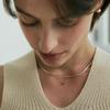 [925 Silver] Un.silver.160 / Flat Soir Necklace (silver)