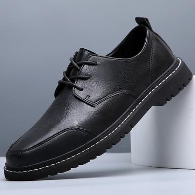 Britse Stijl Heren Casual Leer Heren Schoenen Comfortabele Kleding Formeel Luxe Pak Gentleman Schoeisel Basis Schoenen voor Heren