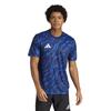 Adidas Men's JVV10 Soccer Practice Graphic Jersey Short Sleeve T-Shirt, Dark Blue/Team Royal Blue/Bright Royal (JL9522), Size Small