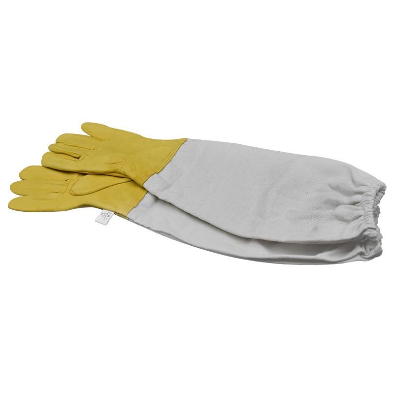 Beekeeping Gloves Protective Sleeves Ventilated Sheepskin and Canvas Anti Bee for Apiculture Beekeep
