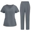 Customized Unisex Hospital Nursing Uniforms Beauty Dental Salon Work Clothes Stretchy Suit Medical Uniform Women Men Scrub Sets