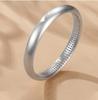 Silver Mantra Heart Sutra Amulet Engraved Protection from Good Fashion Accessory Women's Bangle, Bangle, Six-Character Mantra, Evil, Luck, (Hikarimen