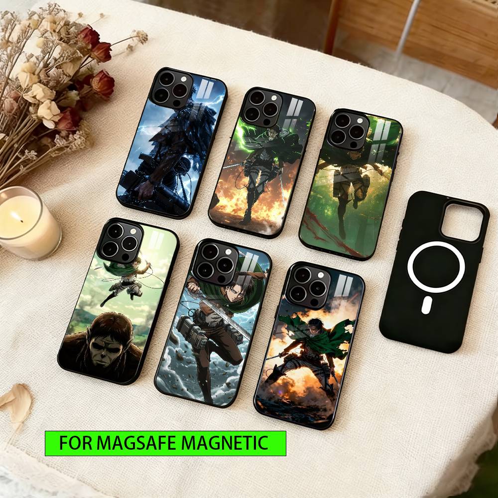 Levi Ackerman Phone Case For iPhone17,16,15,14,13,12,11 Plus,Pro Magnetic For Magsafe Wireless Charging