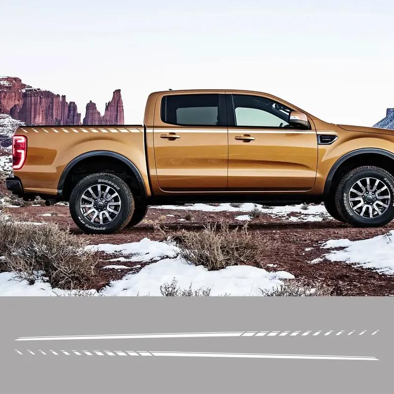 Pickup Waist Line Sticker For Toyota Hilux GWM Cannon Dodge RAM Ford F150 Maverick Universal Truck Stripe Decal Auto Accessories