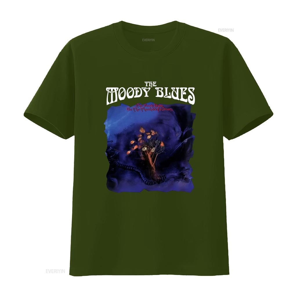 The Moody Blues T Shirt On Threshold of A Dream Vintage Washed Graphic Unisex Casual Fashion Designer Clothes Stylish Slightly