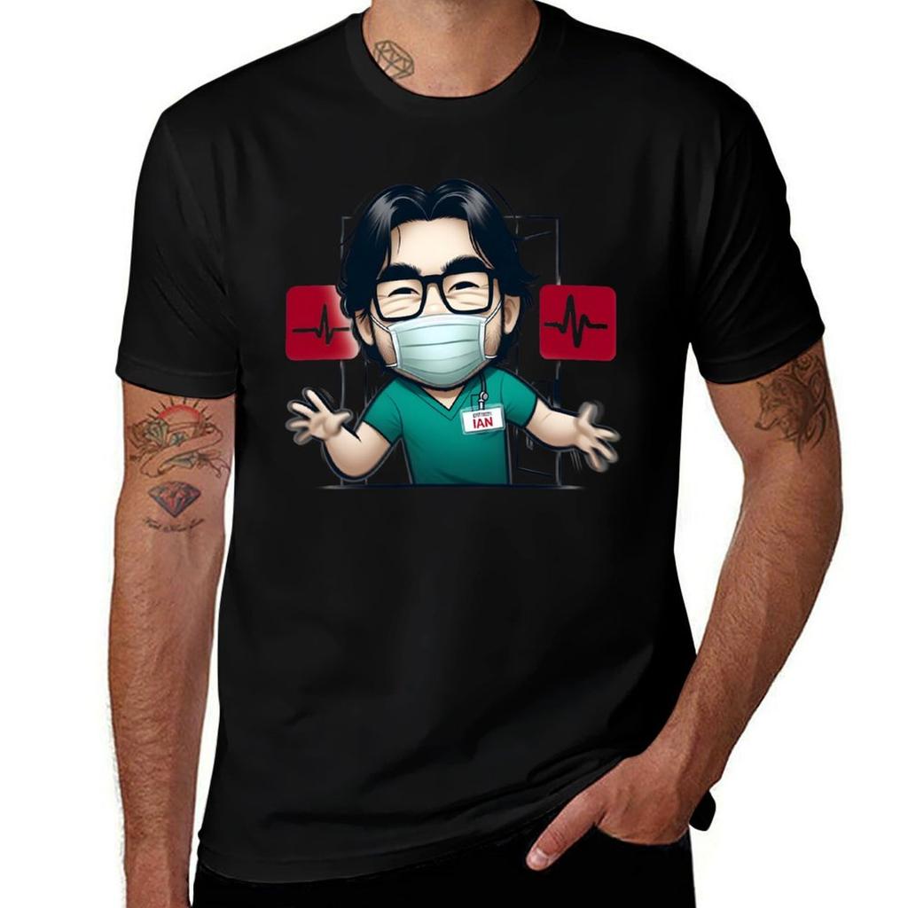 Funny Cartoon Doctor In Scrubs Tshirt Street Style Casual Tee Shirt Tshirt