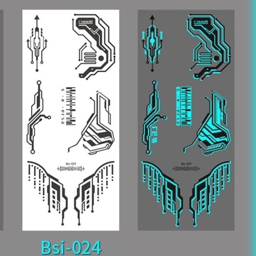 Crack Mark Temporary Tattoo Stickers Waterproof Body Art Stickers Halloween Tattoo Stickers Makeup