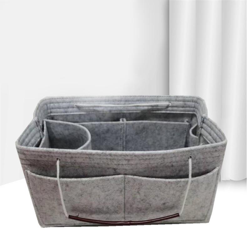 Women's Large Capacity Felt Makeup Bag – Multifunctional High-End Cosmetics Storage Pouch