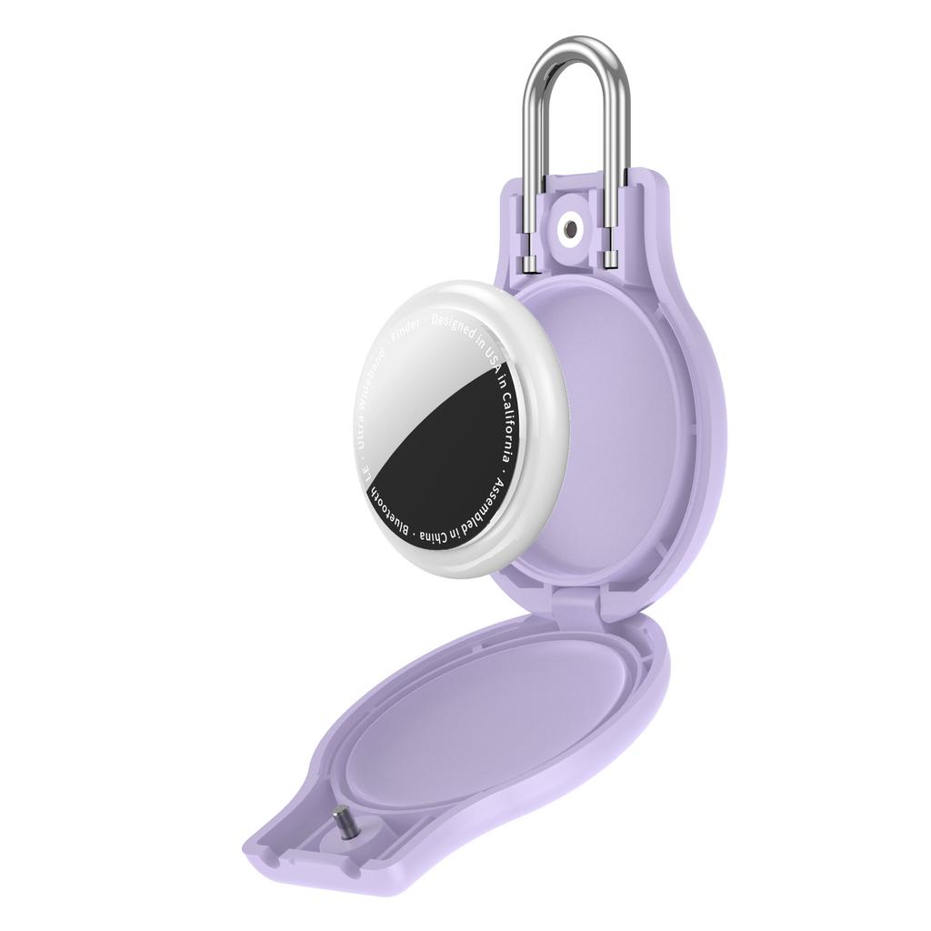 CP69 For Apple AirTag Anti-lost Tracker Waterproof Case Shockproof Metal Cover with Safety Lock