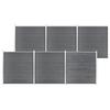 Garden Fence WPC 1045 X 186 Cm Grey