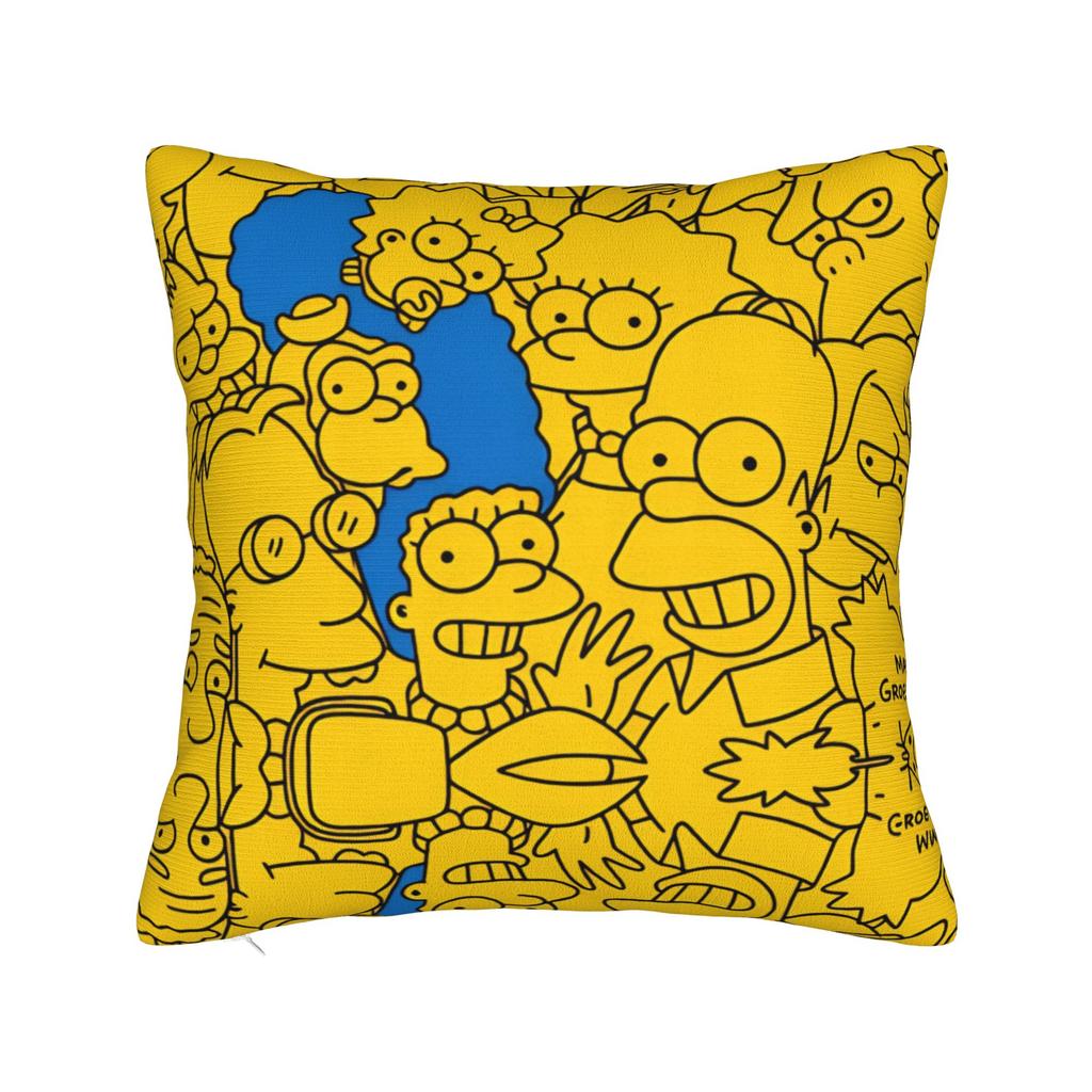 Marge SSimpsons Head Repeat Pattern Pillow Cover Funny Pillow Case For Sofa Home Decor Soft Pillowcases Gift Idea