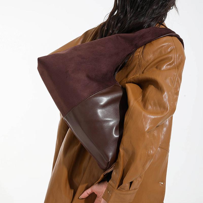 Autumn Vintage Shoulder Bags Large Capacity Patchowrk Commuting Dumling Bags Luxury Women Tote Bags Ladies Fashion Handbags