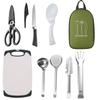 Portable Outdoor Tableware Set Picnic Knives Kitchenware Picnic Supplies Complete Camping Equipment for Camping