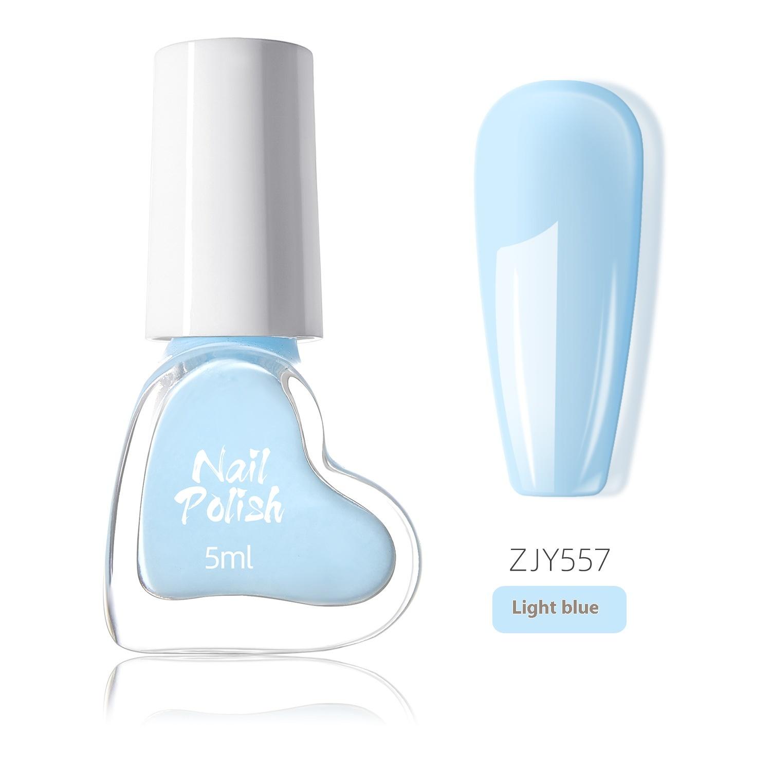 

Лак для ногтей Love Bottle Популярный белый цвет высокой насыщенности с дофамином, не требующий выпекания, на водной основе, защита окружающей среды single bottle светло-синий