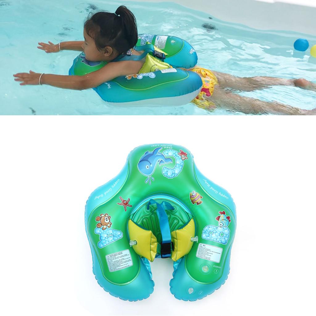 Aufblasbarer Schwimmring für Babys, Schwimmring für den Bauch, für Kinder von 6 bis 36 Monaten, S 61x57cm