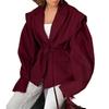 Spring Autumn Women's Waisted Lace-up Padded Blazer, Elegant Commute High-end Casual Blazer for Women