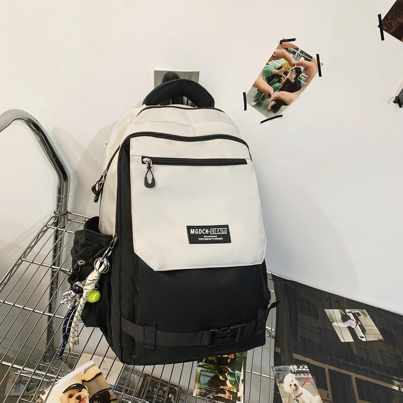 Large capacity Backpacks for Junior High School CampusUses  High School Girls  Versatile Contrast Color College CampusUses' Computer Travel