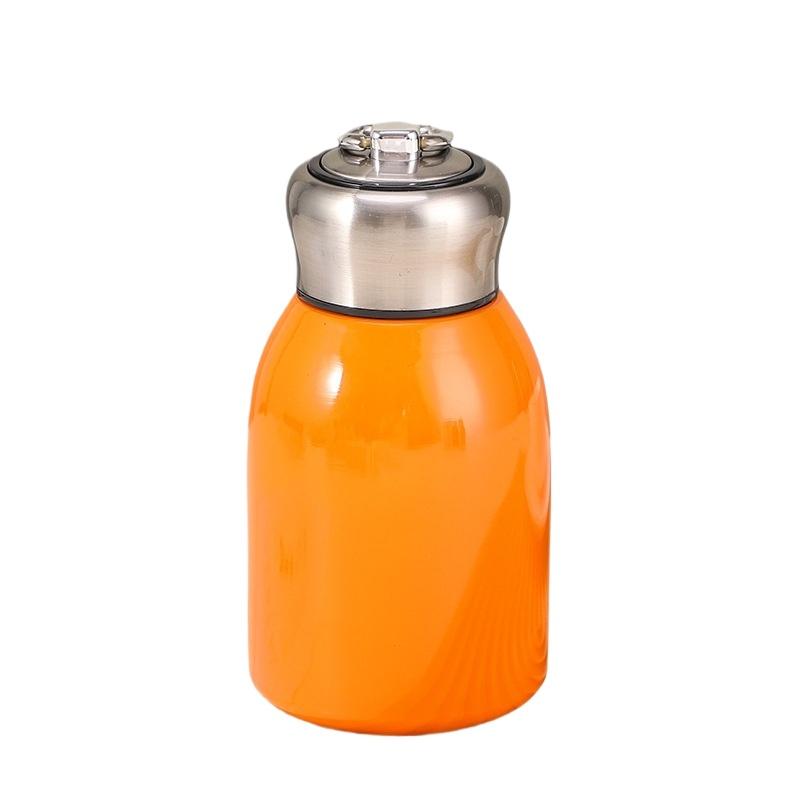 New High-value Mini Chubby Big Belly Cup 304 Stainless Steel Vacuum Thermos Cup Portable Carrying Ring Accompanying Cup