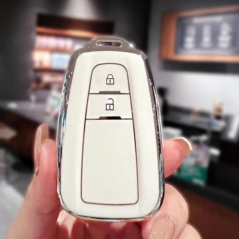 TPU Car Key Case For Toyota Camry CHR Prius Corolla RAV4 Prado 2017 2018 (2-BTN 3-BTN)