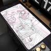 Cute Anime Girl Large Mouse Pad Kawaii Computer Mousepad XXL Rubber Mouse Mat 900x400mm Locking Edge Keyboard Pad Desk Mat