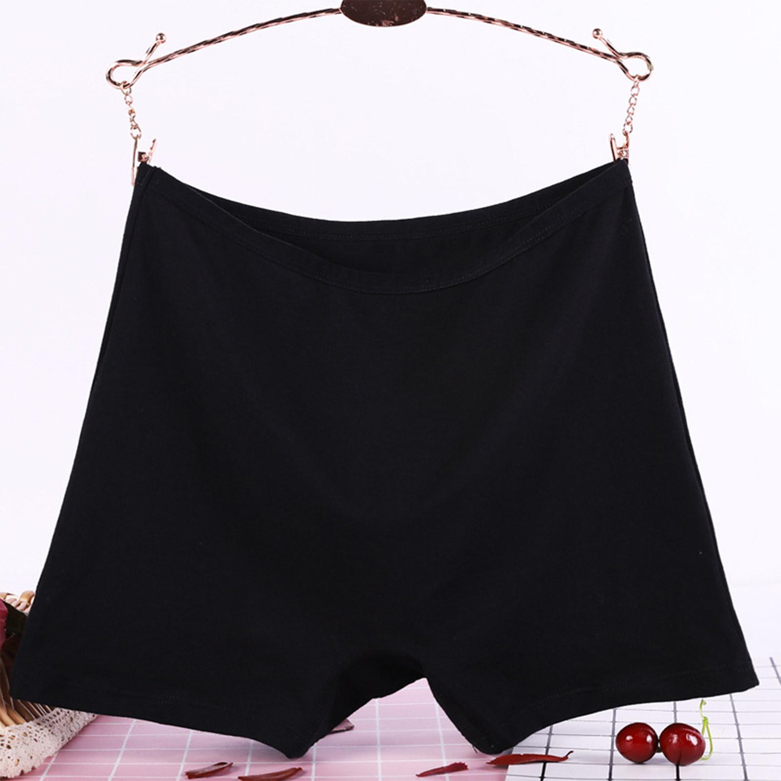 

Женское нижнее белье с прямым углом, Нижнее белье большого размера с высокой талией XXL чёрный